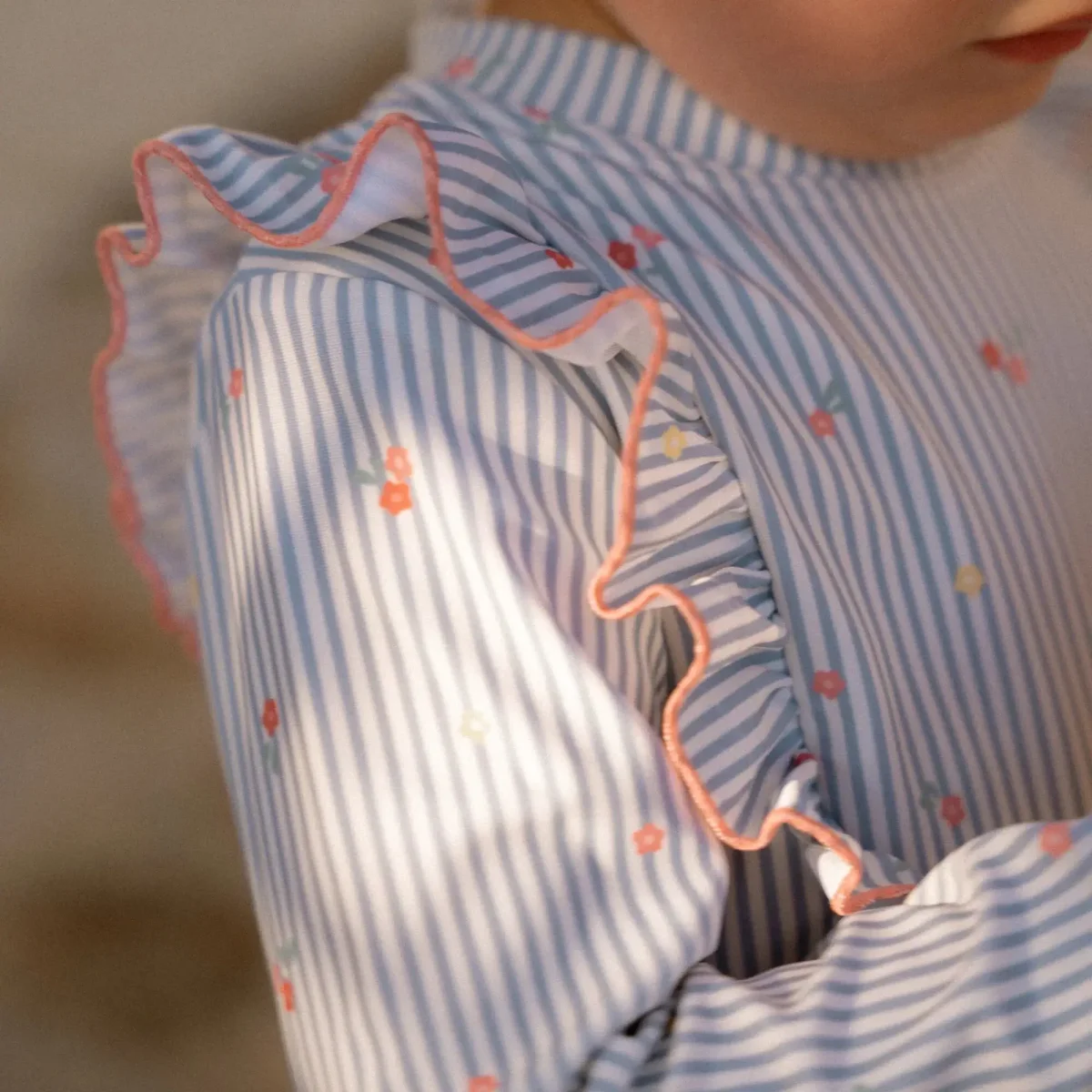 Camiseta Baño ML Sunny Flowers Azul - Imagen 6