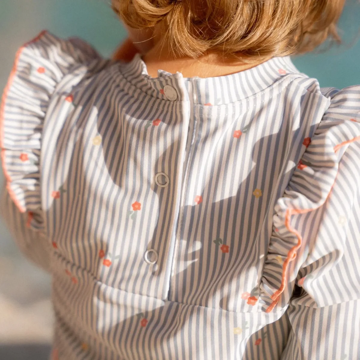 Camiseta Baño ML Sunny Flowers Azul - Imagen 7