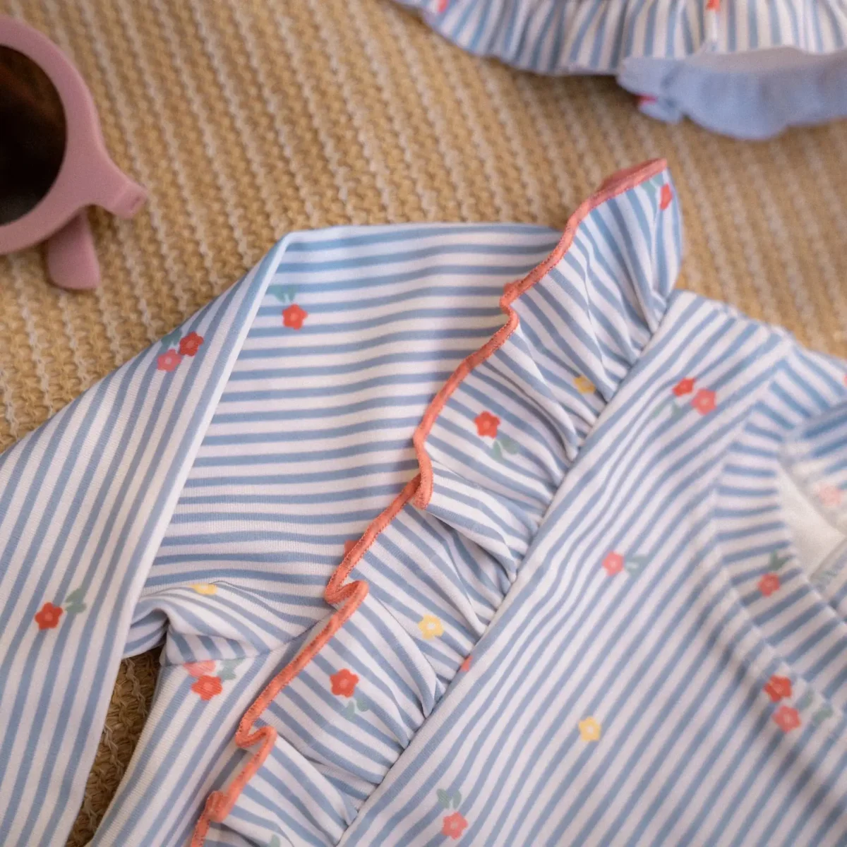 Camiseta Baño ML Sunny Flowers Azul - Imagen 4