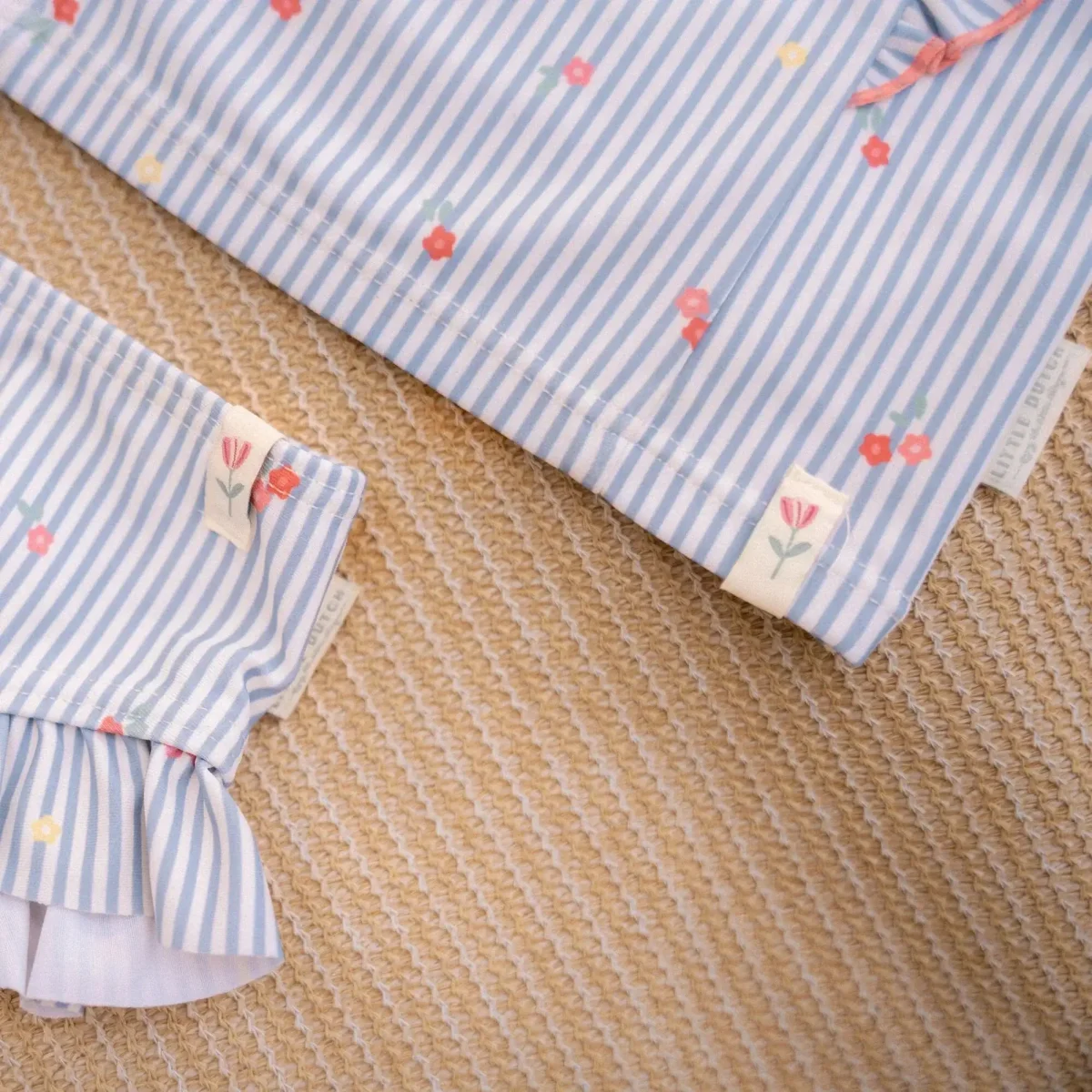 Camiseta Baño ML Sunny Flowers Azul - Imagen 5