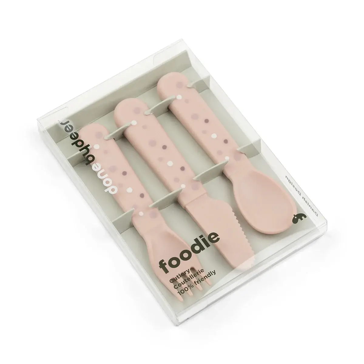 Foodie Cuberteria Happy Dots Rosa - Imagen 4