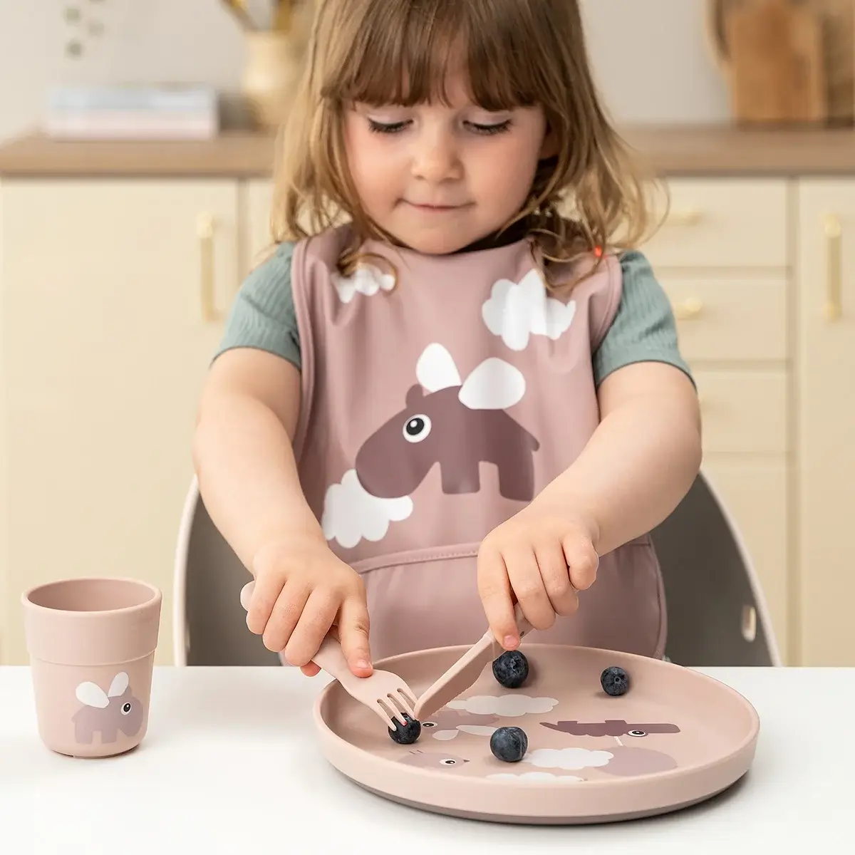 Foodie Cuberteria Happy Dots Rosa - Imagen 5