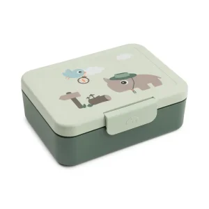 Caja de Almuerzo con Divisor Tiny Trails Green