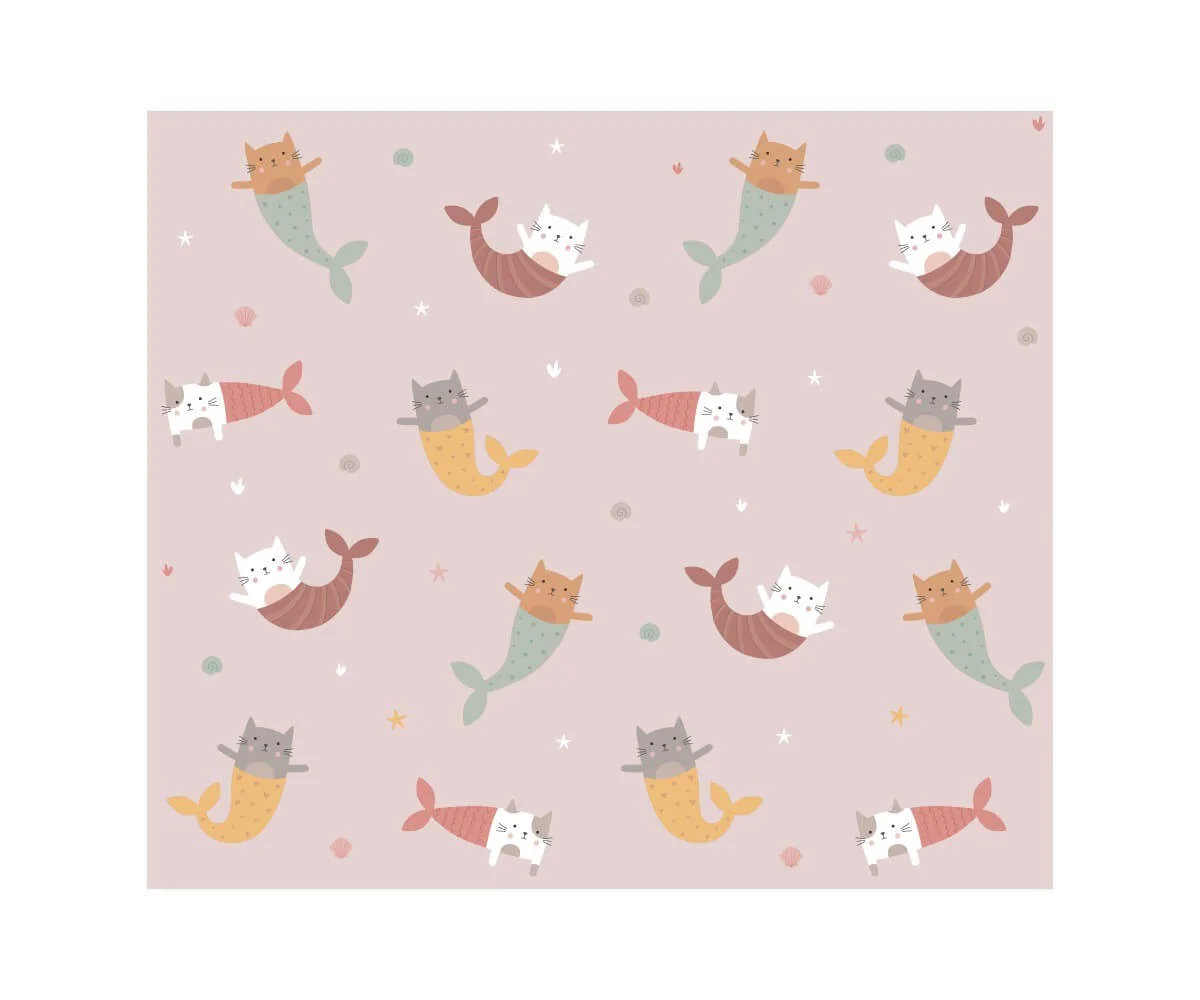 Mochila Infantil Antiarena Mermaid Cats - Imagen 7