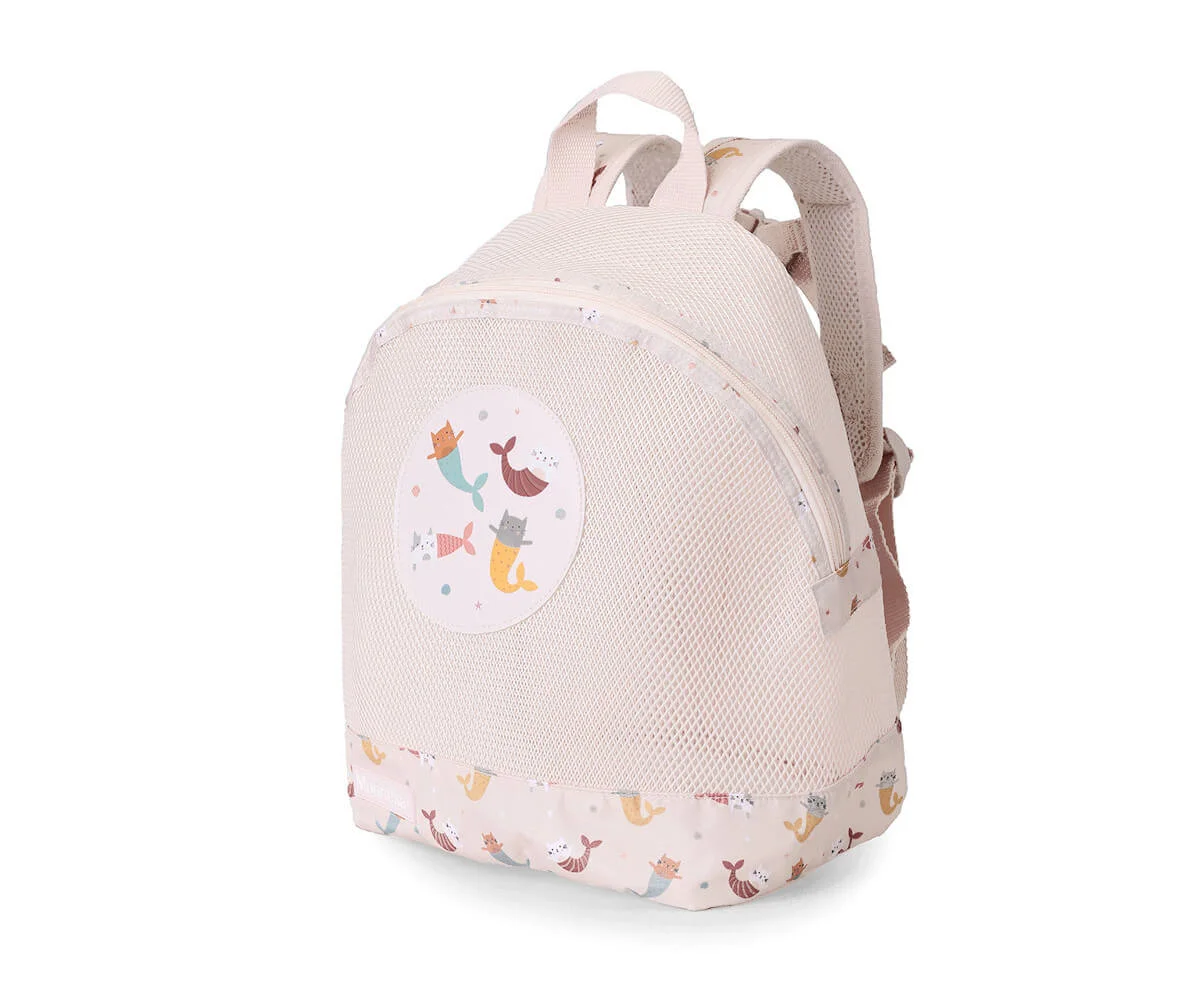 Mochila Infantil Antiarena Mermaid Cats - Imagen 4