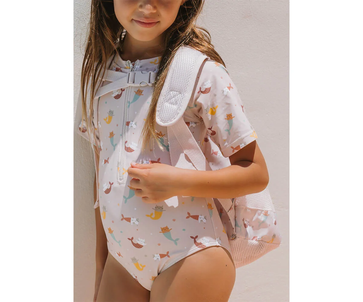 Mochila Infantil Antiarena Mermaid Cats - Imagen 5