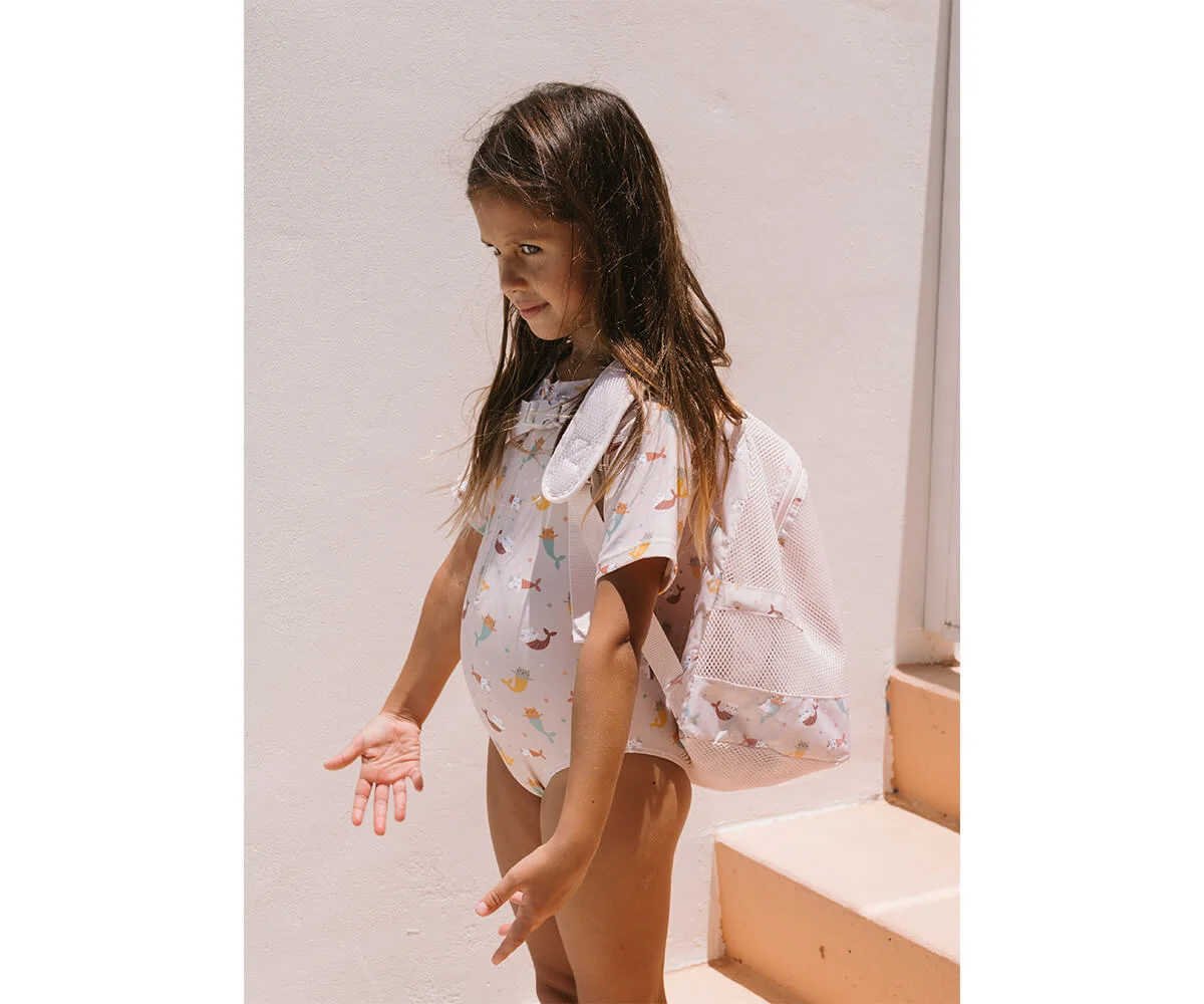 Mochila Infantil Antiarena Mermaid Cats - Imagen 6
