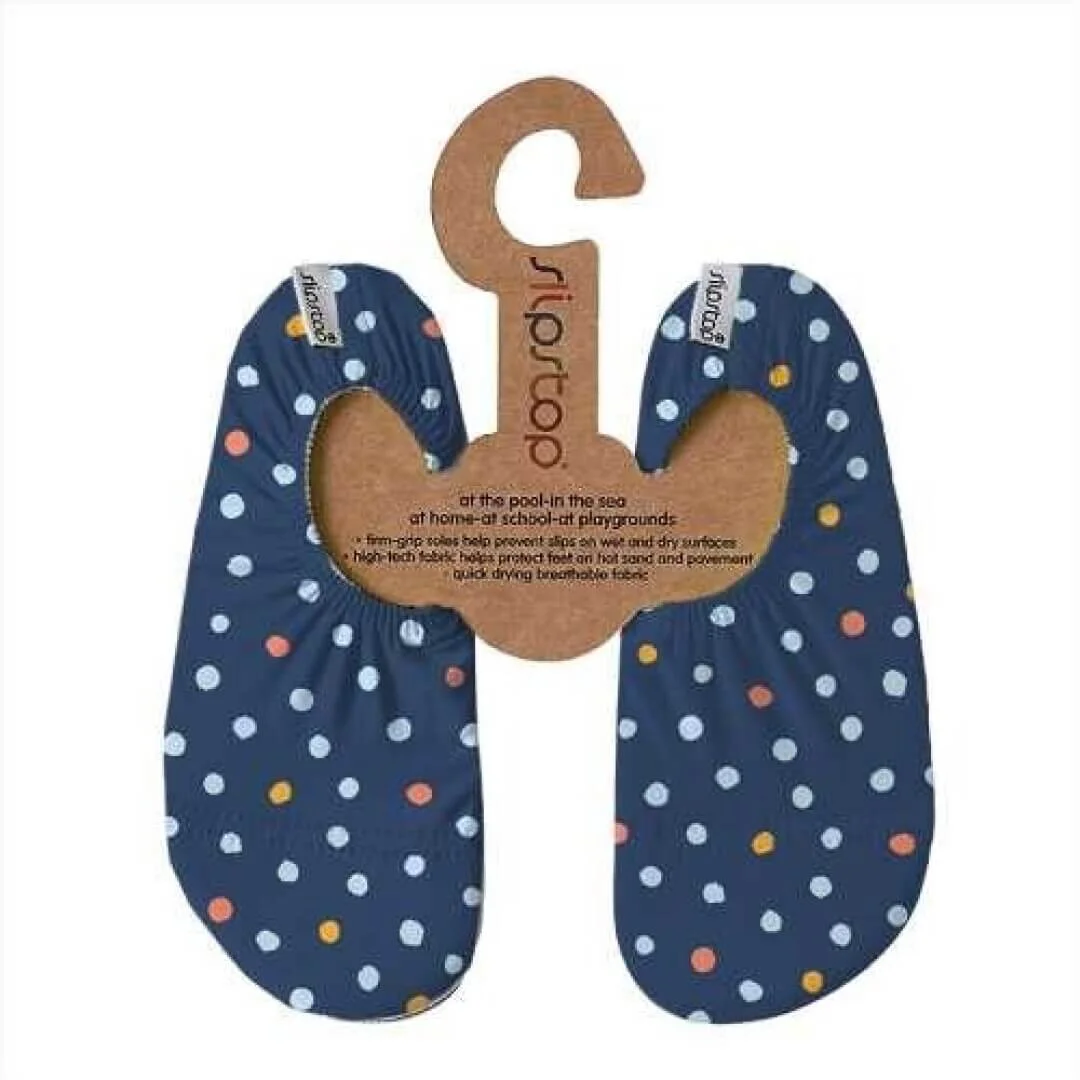 Slip Stop Lunares Navy XL 33-35 - Imagen 2