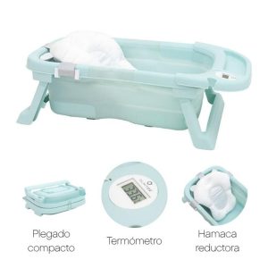 Bañera plegable azul olmitos silicona