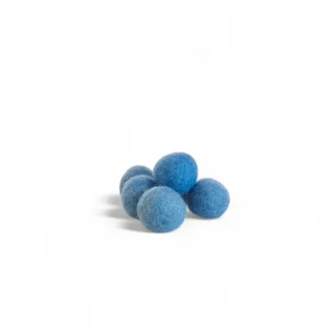 Bola de fieltro azul medio