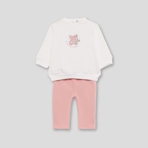 Conjunto 2 piezas niña Street Monkey rosa