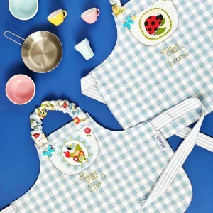 Delantales de cocina – Cuadros Vichy + animalitos