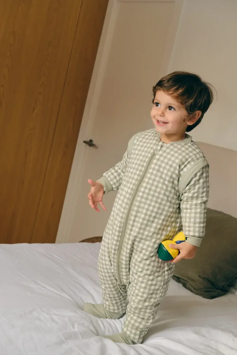 Pijama Manta con mangas y calcetines antideslizantes Mint Tea TOG 2.5 1 año - Imagen 6