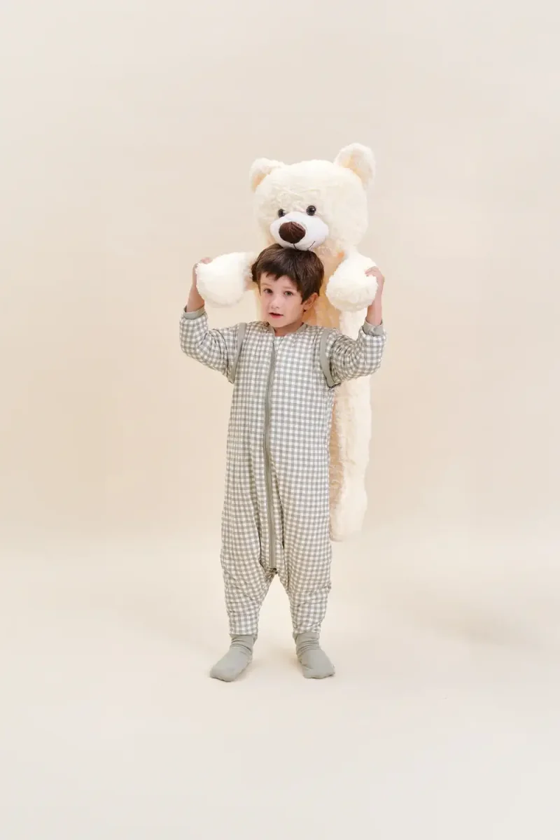 Pijama Manta con mangas y calcetines antideslizantes Mint Tea TOG 2.5 1 año - Imagen 7