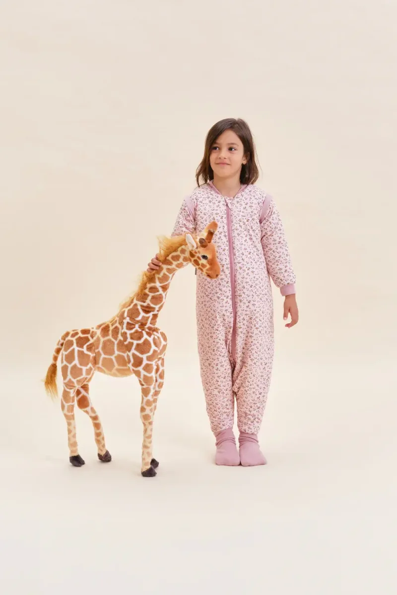 Pijama Manta con mangas y calcetines antideslizantes Misty Rose TOG 2.5 1 año - Imagen 3