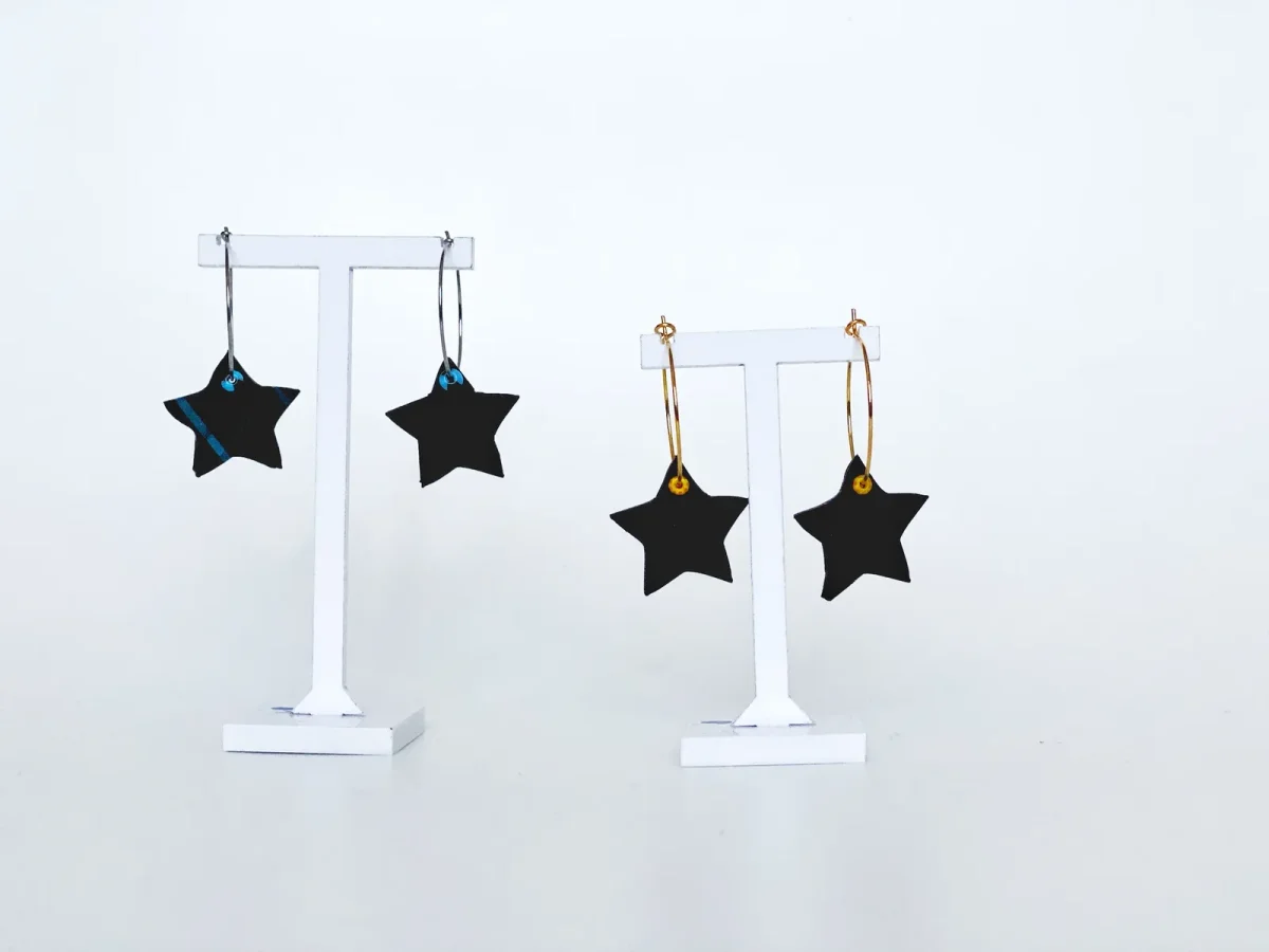 Pendientes Estrella Black - Imagen 3