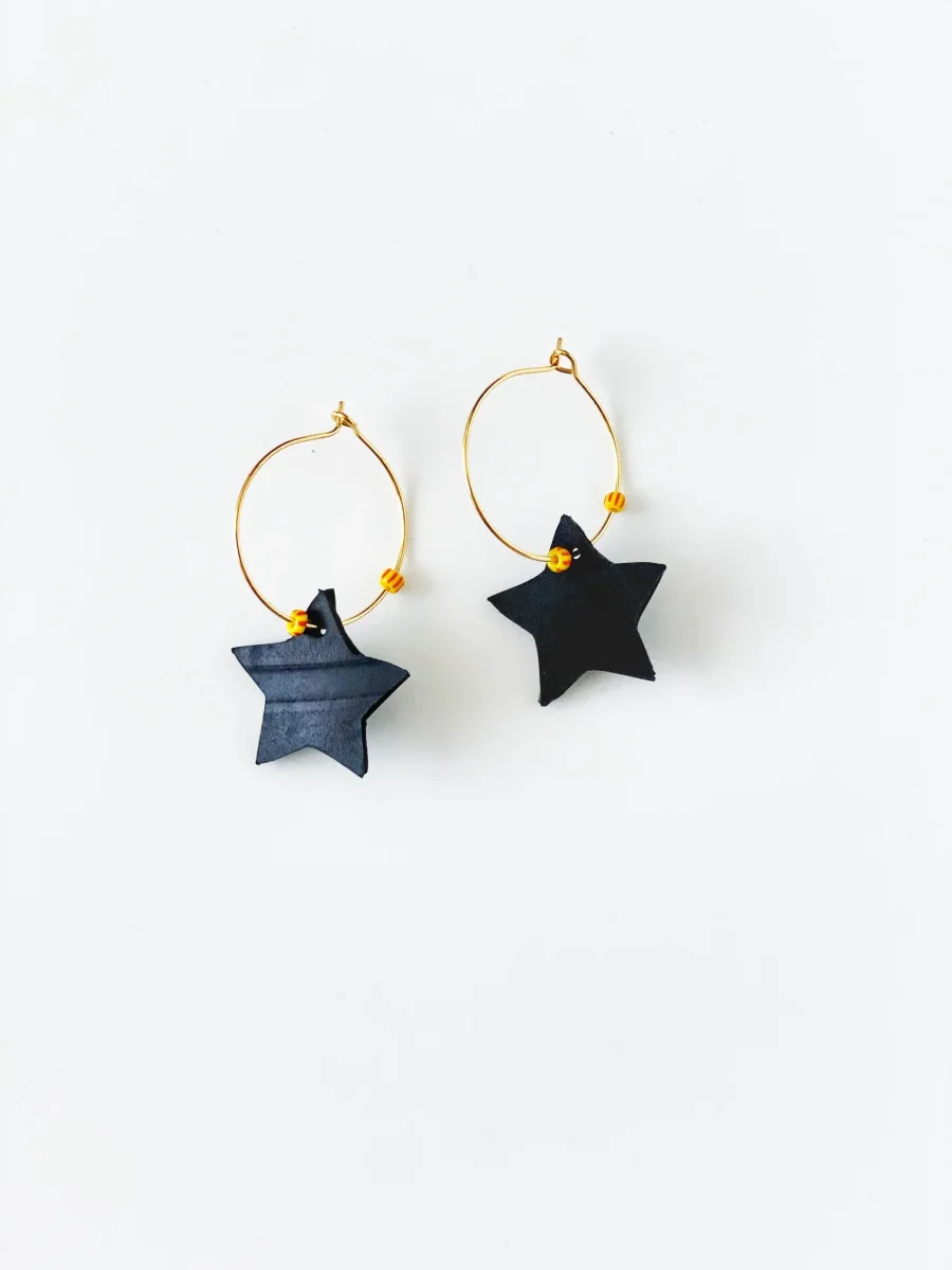 Pendientes Estrella Black - Imagen 6