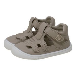 Sandalia infantil respetuosa vegana marfil PIRUFLEX