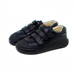 Zapato colegial infantil deportivo respetuoso de piel negro PIRUFLEX