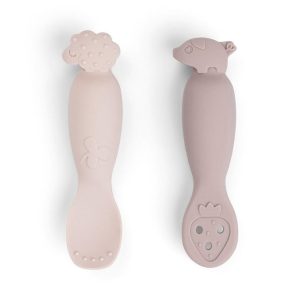 Set de Cucharas de Aprendizaje Done by Deer Rosa Tiny Farm