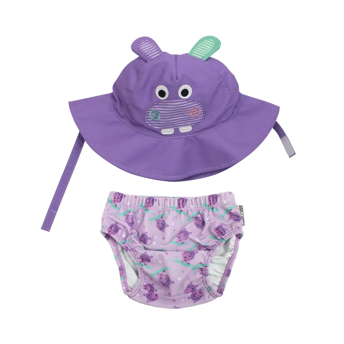 Bañador pañal + Sombrero Hipopótamo - Imagen 2