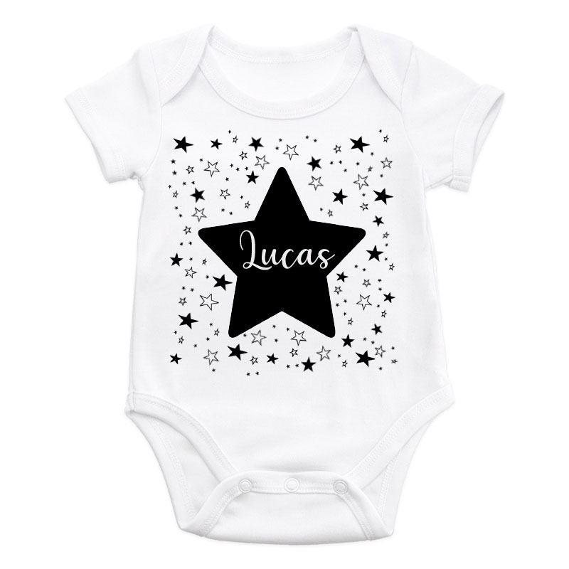 Body bebé diseño mi estrella y nombre personalizado - Imagen 2