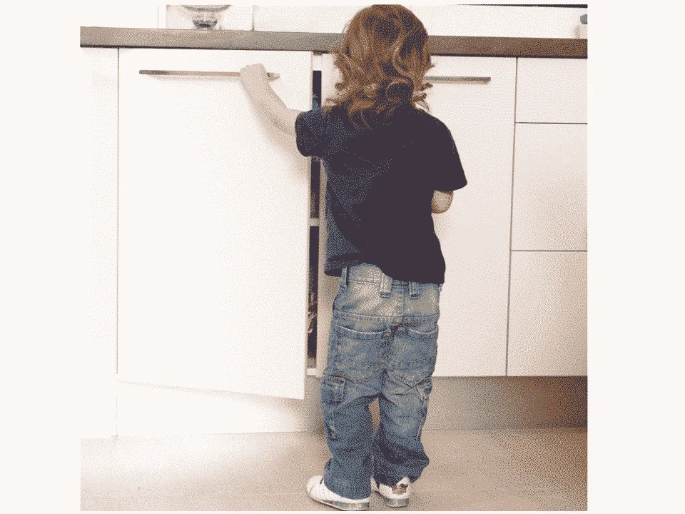 Trabas de seguridad para gabinetes Blanco Dreambaby – Pack de 6 - Imagen 3
