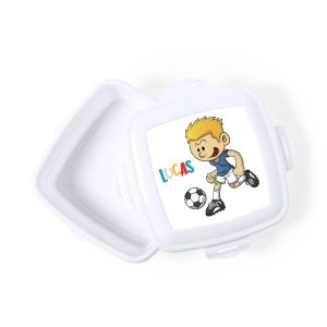 Fiambrera personalizada «Soy Futbolista» modelo Lucas