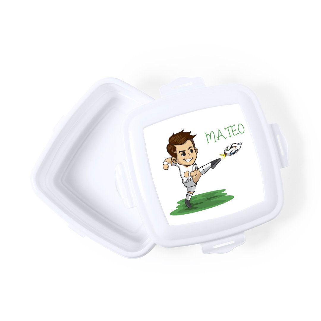 Fiambrera personalizada «Soy Futbolista» modelo Mateo - Imagen 2