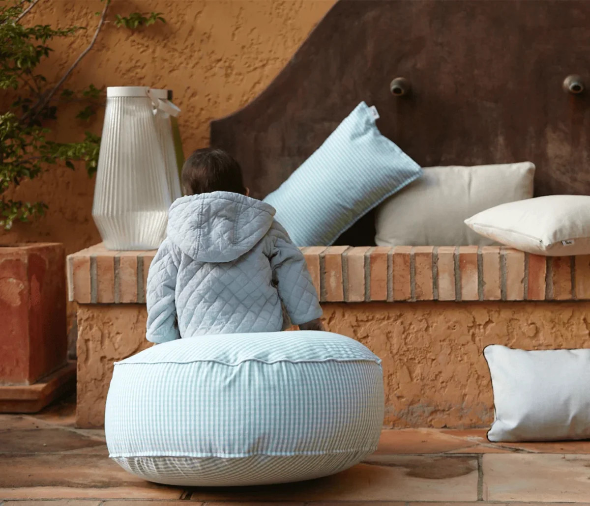 Puf Infantil Vichy 60cm - Imagen 3