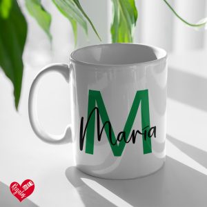 Taza personalizada «Inicial»